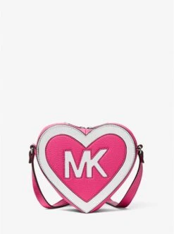 Michael Kors FAUX LEATHER HEART KIDS CROSSBODY BAG