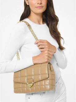 Michael Kors SOHO EXTRA-LARGE QUILTED LEATHER SHOULDER BAG -Fashion Comprehensive 30F0L1SL4L 0220 4