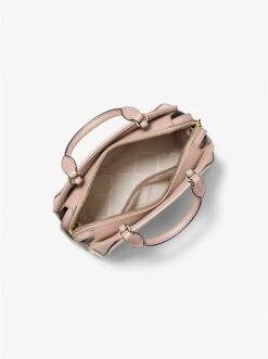 Michael Kors CLEO SMALL SAFFIANO LEATHER SATCHEL -Fashion Comprehensive 30F1G9CS1L 1663 2