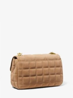 Michael Kors SOHO LARGE QUILTED SUEDE SHOULDER BAG -Fashion Comprehensive 30F2G1SL3S 1027 3