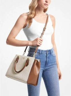 Michael Kors MARILYN LARGE LOGO SATCHEL 7 Michael Kors MARILYN LARGE LOGO SATCHEL -Fashion Comprehensive 30F2G6AS3B 1546 4