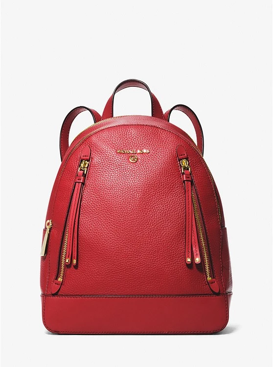 Michael Kors BROOKLYN MEDIUM PEBBLED LEATHER BACKPACK 3 Michael Kors BROOKLYN MEDIUM PEBBLED LEATHER BACKPACK