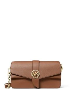 Michael Kors GREENWICH MEDIUM SAFFIANO LEATHER SHOULDER BAG -Fashion Comprehensive 30H1GGRL2L 0230 8