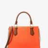 Michael Kors MARILYN MEDIUM COLOR-BLOCK SAFFIANO LEATHER SATCHEL -Fashion Comprehensive 30R3G6AS2T 9166 1