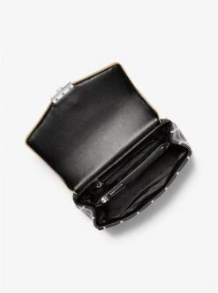 Michael Kors SOHO LARGE CONTRAST TRIM QUILTED FAUX LEATHER SHOULDER BAG -Fashion Comprehensive 30R3S1SL3V 3199 2