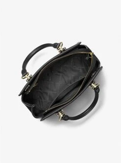 Michael Kors MARILYN MEDIUM SAFFIANO LEATHER SATCHEL -Fashion Comprehensive 30S2G6AS2L 0001 2