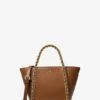 Michael Kors WESTLEY SMALL PEBBLED LEATHER CHAIN-LINK TOTE BAG -Fashion Comprehensive 30S3G5WT1L 0230 1