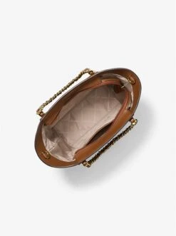 Michael Kors WESTLEY SMALL PEBBLED LEATHER CHAIN-LINK TOTE BAG -Fashion Comprehensive 30S3G5WT1L 0230 2