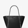 Michael Kors WESTLEY LARGE PEBBLED LEATHER CHAIN-LINK TOTE BAG -Fashion Comprehensive 30S3S5WT7L 0001 1