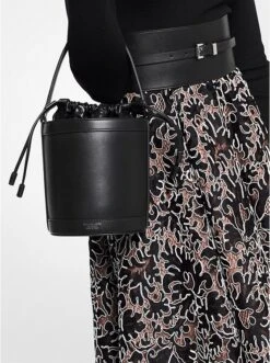 Michael Kors AUDREY MEDIUM LEATHER BUCKET BAG -Fashion Comprehensive 31S2MDYX3L 0001 4