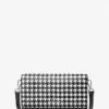 Michael Kors JET SET SMALL HOUNDSTOOTH PRINTED CALF HAIR SMARTPHONE CROSSBODY BAG -Fashion Comprehensive 32F1ST9C5L 0018 1