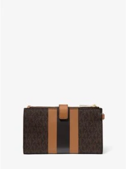 Michael Kors ADELE LOGO STRIPE SMARTPHONE WALLET -Fashion Comprehensive 32F9GJ6W4B 1335 3