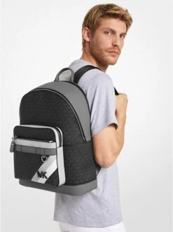 Michael Kors HUDSON LOGO STRIPE BACKPACK -Fashion Comprehensive 33S3TYTB2B 1833 4