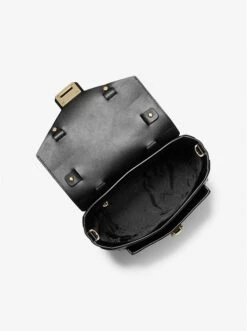 Michael Kors MANHATTAN MEDIUM LEATHER AND LOGO SATCHEL -Fashion Comprehensive 35F1GNCS6V 0001 2