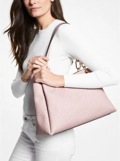 Michael Kors TRISHA LARGE LOGO SHOULDER BAG -Fashion Comprehensive 35H1G9TL9B 9150 4