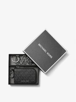 Michael Kors LOGO WALLET AND KEYCHAIN GIFT SET -Fashion Comprehensive 36S3LGFE6B 0001 8