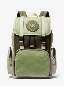 Michael Kors KENT LOGO JACQUARD NYLON UTILITY BACKPACK