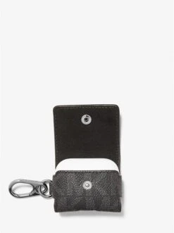 Michael Kors PEBBLED LEATHER AND LOGO CLIP CASE FOR APPLE AIRPODS® -Fashion Comprehensive 39H1LGFL1L 0555 8