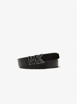 Michael Kors LOGO BUCKLE LEATHER BELT -Fashion Comprehensive 39S2MBLY5T 0001 8