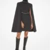 Michael Kors EMBELLISHED DOUBLE FACE CASHGORA BLEND CAPE DRESS -Fashion Comprehensive 406PKR523 0029 1