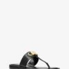 Michael Kors PARKER LEATHER T-STRAP SANDAL -Fashion Comprehensive 40S3PKFS1L 0001 1