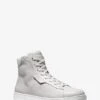 Michael Kors KEATING PEBBLED LEATHER HIGH-TOP SNEAKER -Fashion Comprehensive 42F2KEFP5L 1833 1