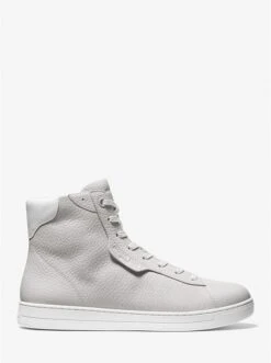 Michael Kors KEATING PEBBLED LEATHER HIGH-TOP SNEAKER -Fashion Comprehensive 42F2KEFP5L 1833 2