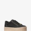 Michael Kors LIBBY COTTON CANVAS PLATFORM SNEAKER -Fashion Comprehensive 43T1LBFS1D 0001 1