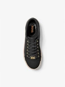 Michael Kors LIBBY COTTON CANVAS PLATFORM SNEAKER -Fashion Comprehensive 43T1LBFS1D 0001 5