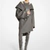 Michael Kors DOUBLE FACED MÉLANGE WOOL MELTON CLUTCH COAT -Fashion Comprehensive BO661F0088 0704 1