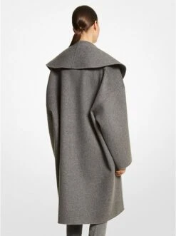 Michael Kors DOUBLE FACED MÉLANGE WOOL MELTON CLUTCH COAT 5 Michael Kors DOUBLE FACED MÉLANGE WOOL MELTON CLUTCH COAT -Fashion Comprehensive BO661F0088 0704 2