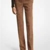 Michael Kors CAROLYN GLEN PLAID STRETCH FLANNEL TROUSERS -Fashion Comprehensive BP530F0109 0247 1