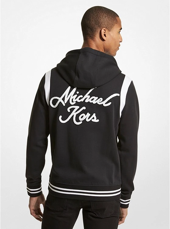 Michael Kors EMBROIDERED JERSEY ZIP-UP HOODIE 4 Michael Kors EMBROIDERED JERSEY ZIP-UP HOODIE - Image 2