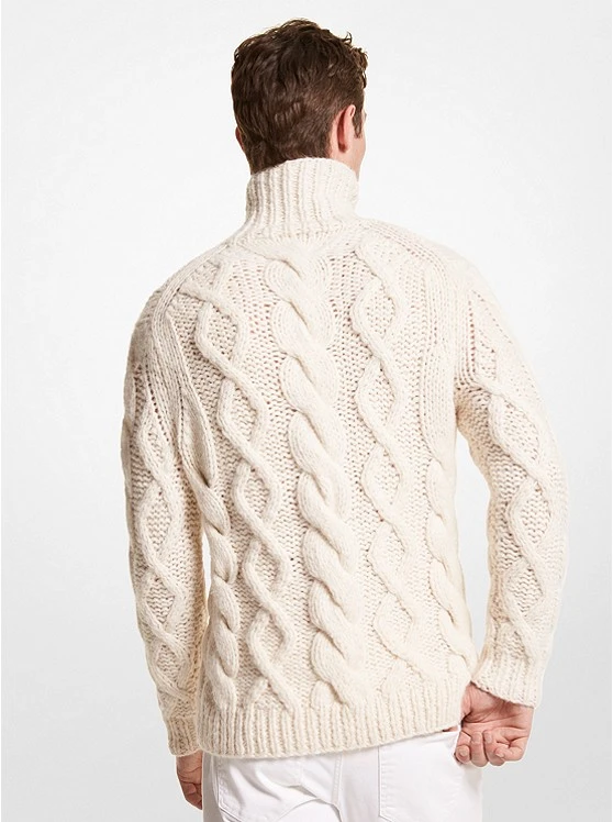 Michael Kors CABLE ALPACA BLEND TURTLENECK SWEATER 4 Michael Kors CABLE ALPACA BLEND TURTLENECK SWEATER - Image 2