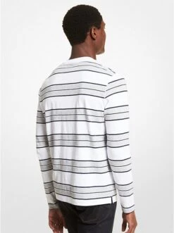 Michael Kors STRIPED COTTON JERSEY SHIRT -Fashion Comprehensive CR150J9220 0100 2