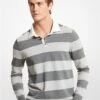 Michael Kors STRIPED STRETCH COTTON RUGBY SWEATER -Fashion Comprehensive CR1602E2EM 0049 1