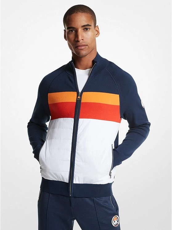 Michael Kors MK X ELLESSE COLOR-BLOCKED KNIT ZIP-UP JACKET 3 Michael Kors MK X ELLESSE COLOR-BLOCKED KNIT ZIP-UP JACKET