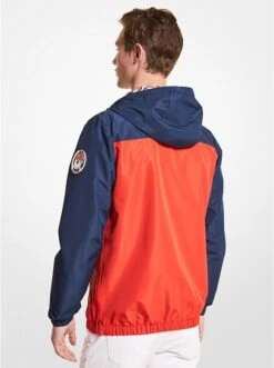 Michael Kors MK X ELLESSE COLOR-BLOCK WOVEN WINDBREAKER JACKET -Fashion Comprehensive CS2203S5KE 9123 2