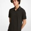Michael Kors WAFFLE-KNIT COTTON POLO SHIRT -Fashion Comprehensive CS250R65E0 0001 1
