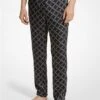 Michael Kors EMPIRE LOGO PRINT WOVEN PAJAMA PANTS -Fashion Comprehensive CS3302D9EC 0001 1