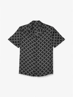 Michael Kors EMPIRE LOGO PRINT WOVEN SHIRT