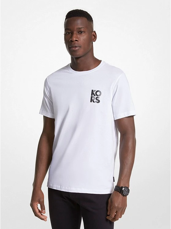 Michael Kors LOGO COTTON T-SHIRT 3 Michael Kors LOGO COTTON T-SHIRT