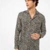 Michael Kors CAMOUFLAGE SILK PAJAMA SHIRT -Fashion Comprehensive CS94CAE6GU 0310 1