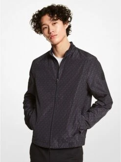 Michael Kors LOGO PRINT CIRÉ TRACK JACKET