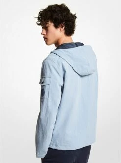 Michael Kors CRINKLE COTTON HOODED JACKET -Fashion Comprehensive CU2203U2EC 2198 2