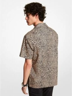 Michael Kors SLIM-FIT GRAPHIC ANIMAL PRINT STRETCH COTTON SHIRT 5 Michael Kors SLIM-FIT GRAPHIC ANIMAL PRINT STRETCH COTTON SHIRT -Fashion Comprehensive CU2400R6J2 0250 2
