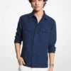 Michael Kors SLIM-FIT LINEN SHIRT