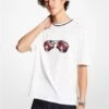 Michael Kors FLORAL AVIATOR COTTON T-SHIRT -Fashion Comprehensive CU2510NFV4 0100 1