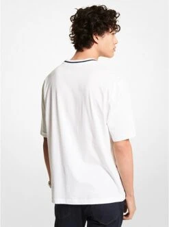 Michael Kors FLORAL AVIATOR COTTON T-SHIRT -Fashion Comprehensive CU2510NFV4 0100 2