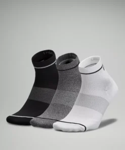 Lululemon MEN'S POWER STRIDE ANKLE SOCK *3 PACK STRIPE